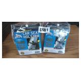 (2) CAR SEAT HOLSTERS, NEW IN PACKAGES
