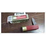 12 GAUGE POCKET KNIFE, NEW IN BOX