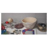 LOT OF GOODIES, LARGE PLANTER, PICTURE FRAMES,ETC.