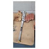 (2) GLOVES AND BAT