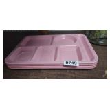 (4) HEAVY CARLISLE PLASTIC TRAYS