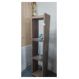 WOOD SHELVING UNIT