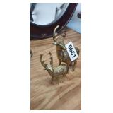 (2) METAL DEERS