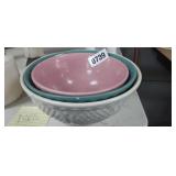SET OF 3 NESTING STONEWARE BOWLS