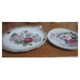 (2) FLOWER PLATES
