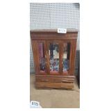 18" TALL JEWELRY BOX WITH JEWELRY, SOME STERLING L