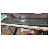 WELCOME FRIENDS WOOD SIGN 26"