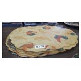 (6) ROOSTER PLACEMATS