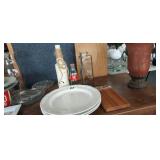 (3) PLATES, BOTTLE, COMMERATIVE COKE BOTTLE, VASE