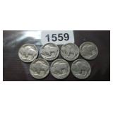 (7) BUFFALO NICKELS
