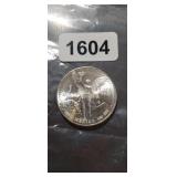 1984 MEXICAN 1 OUNCE. .999 FINE SILVER ROUND