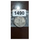 1942 WALKING LIBERTY SILVER HALF DOLLAR
