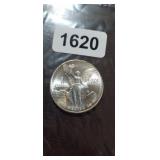 1984 MEXICAN 1 OUNCE. .999 FINE SILVER ROUND