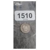 1913 BARBER DIME