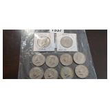 (10) CLAD KENNEDY HALF DOLLARS
