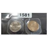 SUSAN B ANTHONY & SACAWAGEA ONE DOLLAR COINS