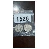 1923 & 1945 MERCURY HEAD DIMES