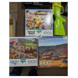 (3) 1000 PC PUZZLES