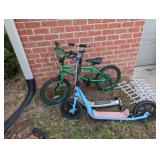 BIKE AND 2 SCOOTERS