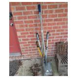 RAKE, SHOVEL AND 2 LOPPERS