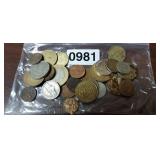 LOT OF COINS, TOKENS, ETC.