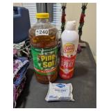 PINE SOL, LEMI SHINE, AND BLEACH & BLUE