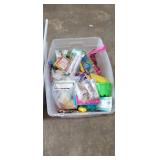 TOTE FULL OF MIXED TOYS