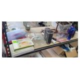 CATCH ALL SHELF OF MOSTLY KITCHEN GOODIES