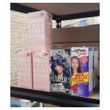 BLEACH KIT, BLUE HAIR DYE AND LICE SHAMPOO