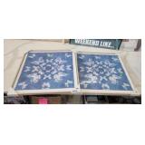 2 BUTTERFLY WALL PRINTS