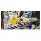 CATCH ALL SHELF OF MOSTLY KITCHEN GOODIES