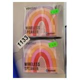 (2) RAINBOW BLUETOOTH SPEAKERS