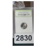 2023-D ROOSEVELT DIME, SLABBED BRILLIANT UNCIRCULE