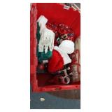 TOTE FULL OF CHRISTMAS ITEMS