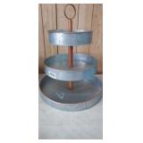 3 TIER GALVANIZED RACK