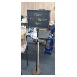 5' TALL  SIGN WITH MULTIPLE SAYINGS, DOUBLE SIDED