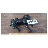 CAST IRON HORSE, MISSING BOLT TO HOLD TOGETHER