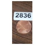 1 OUNCE, .999 FINE COPPER ROUND