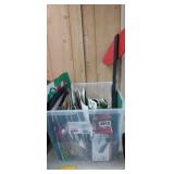 TOTE FULL OF GIFT BAGS, CHRISTMAS LABLES, ENVELOPE