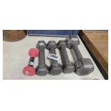 LOT OF DUMBBELLS