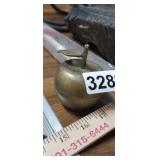 BRASS APPLE PAPERWEIGHT