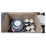 VINTAGE SAPPHIRE DINNERWARE SET