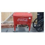 COCA COLA  ROLL AROUND COOLER STAND