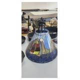 HANGING STAINED GLASS LAMP