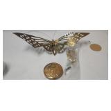 BRASS BUTTERFLY, COMPACT (MIRROR IS BROKE) ETC.