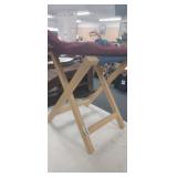 FOLD UP CAMP STOOL WITH CUSHION