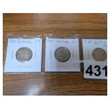 1930, 1935, 1936-S BUFFALO HEAD NICKELS