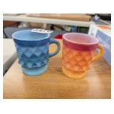 (2) VINTAGE ANCHOR OVEN PROOF COFFEE MUGS
