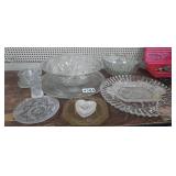 LOT OF CUT GLASS, CRYSTAL