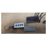 MHS CUTLERY HAND CRAFTED KEYCHAIN CLEAVER W/SHEATH